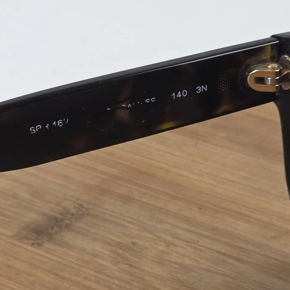 Prada SPR 16V Sunglasses Womens Brown Tortoise Brown Butterfly Tinted Italy - Picture 7 of 16